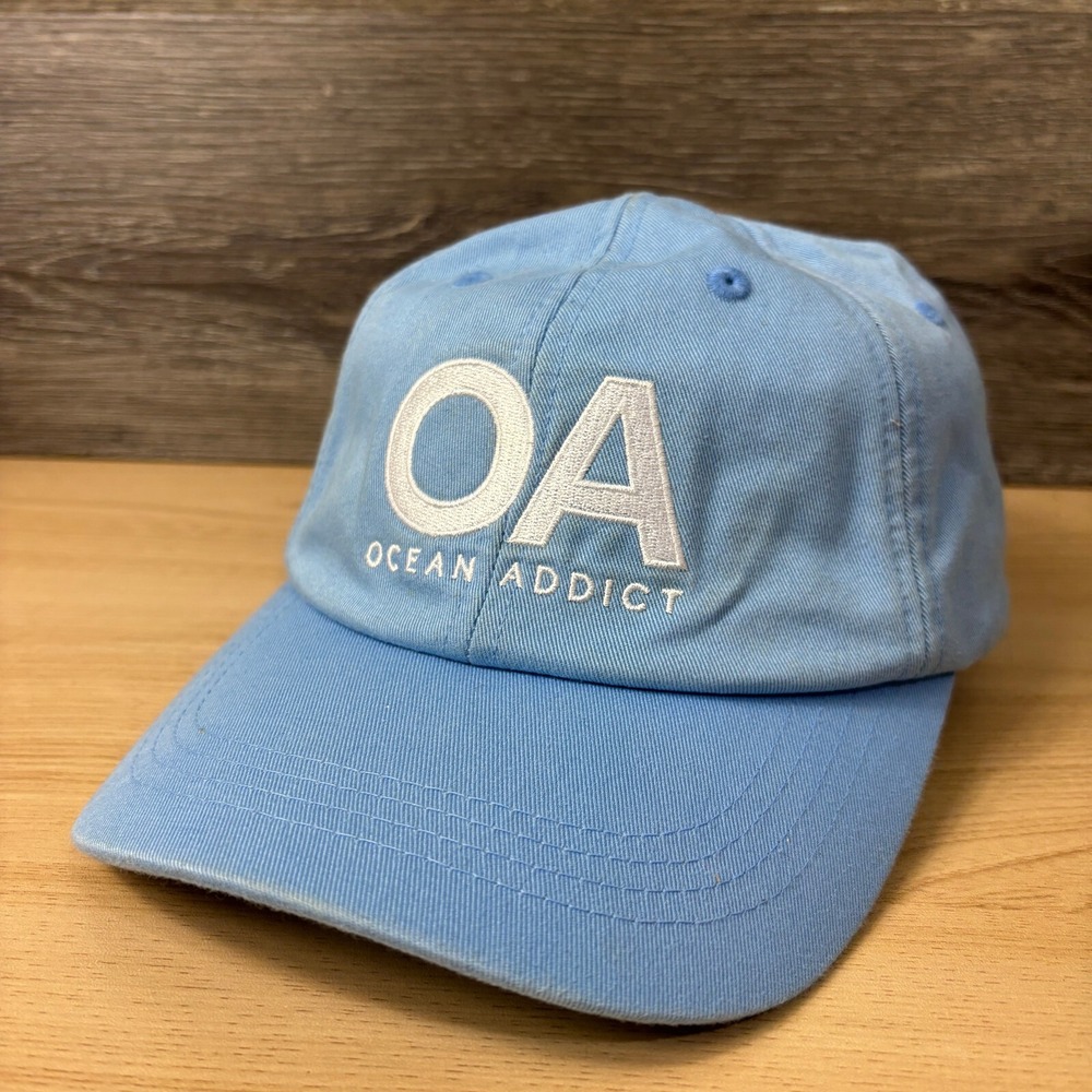 Ocean Addict Hat Cap Strap Back Blue Outdoors Adjustable‎ Mens